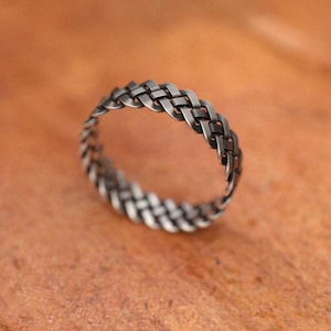 Celtic Knot Norse Ring, Handcrafted 925 Sterling Silver Viking-Inspired Design Unisex Jewelry Perfect Gift Lovers of Celtic & Norse Heritage