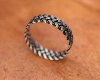 Celtic Knot Norse Ring, Handcrafted 925 Sterling Silver Viking-Inspired Design Unisex Jewelry Perfect Gift Lovers of Celtic & Norse Heritage