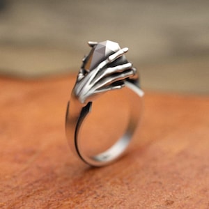 Ring of Telekinesis, Handcrafted 925 Sterling Silver Intricate Psychic Power Design Unisex Mystic Jewelry Perfect Gift for Sci-Fi  Fantasy
