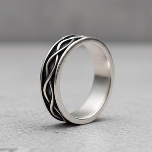 925 Sterling Silver Infinity Wedding Band - Handcrafted, Timeless Design, Unisex, Symbol of Eternal Love Perfect Wedding or Anniversary Gift