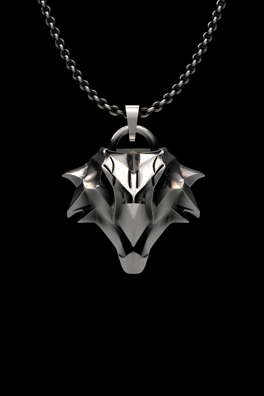 Witcher Griffin School Pendant 925 Sterling Silver Fantasy Gaming