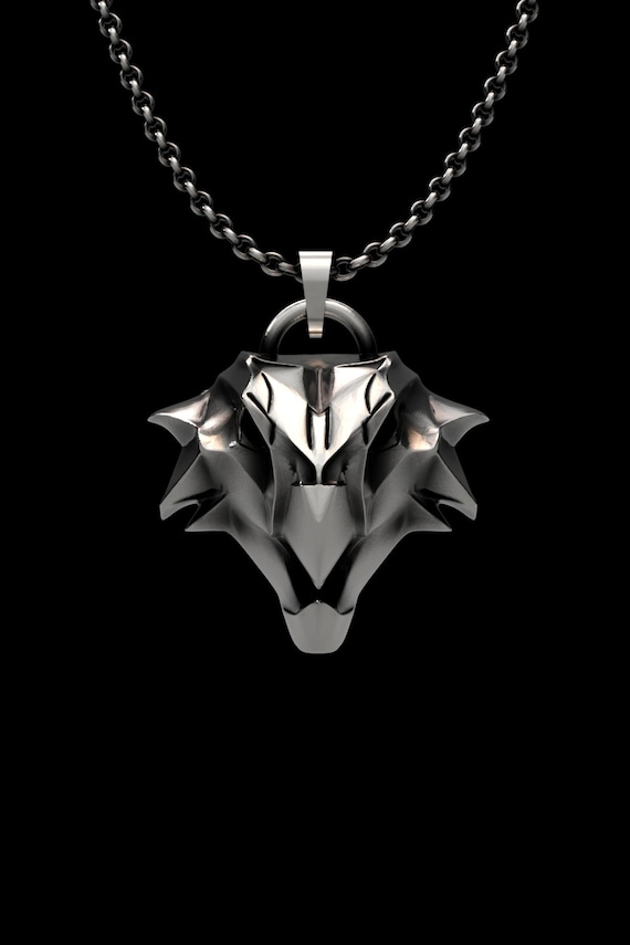 Witcher Griffin School Pendant 925 Sterling Silver Fantasy Gaming