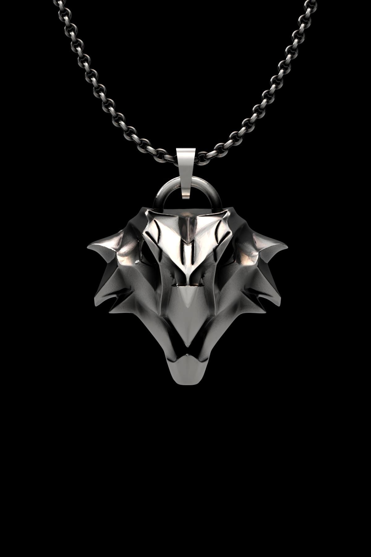 Witcher Griffin School Pendant 925 Sterling Silver Fantasy Gaming