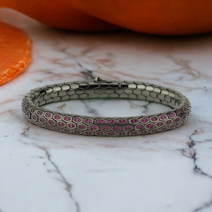 Sleek Python Serpent Bracelet in 925 Silver, Adjustable Statement Jewelry, Perfect Gift for Everyone, Modern Summer Accessory, Artisan Made