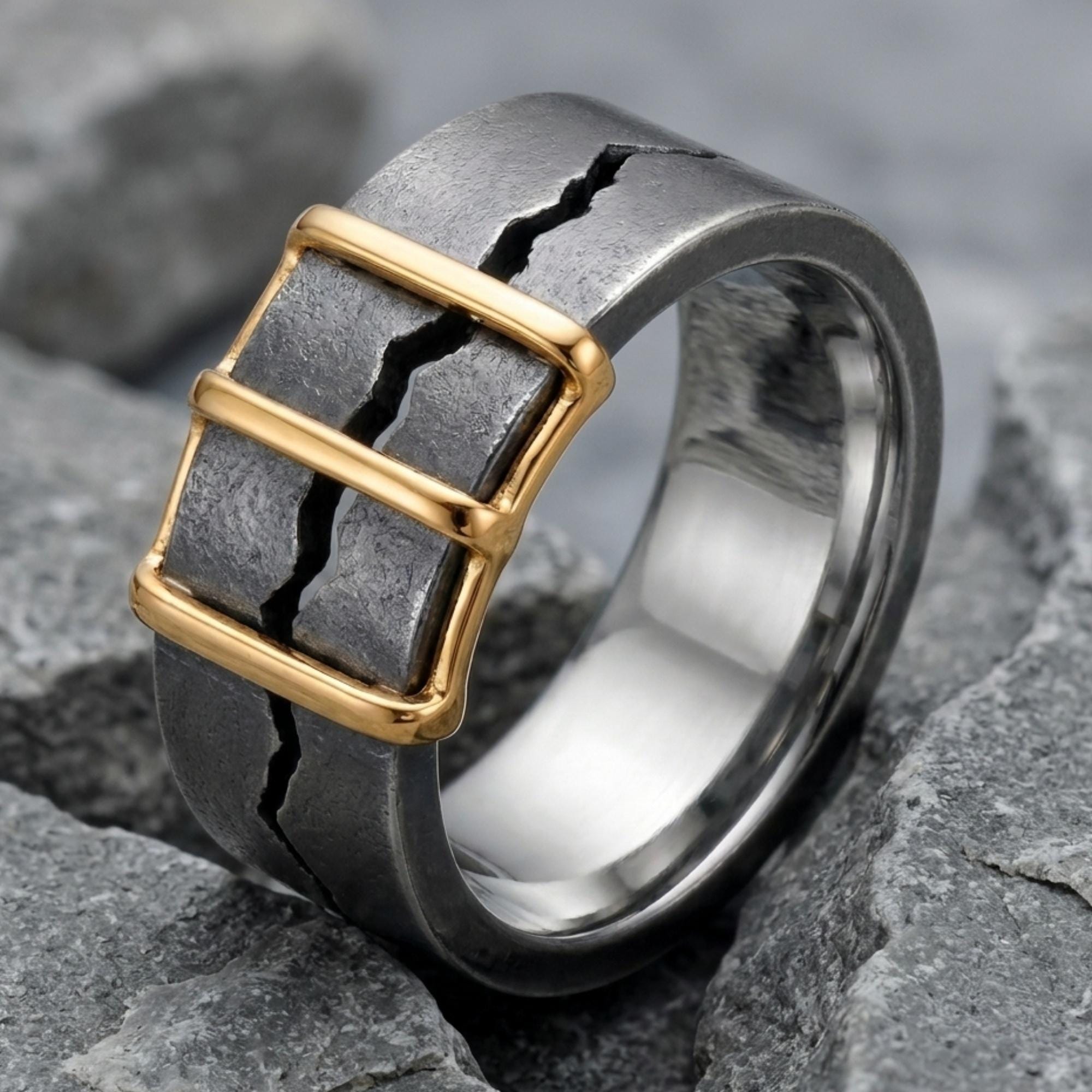 Cracked Ring - Etsy