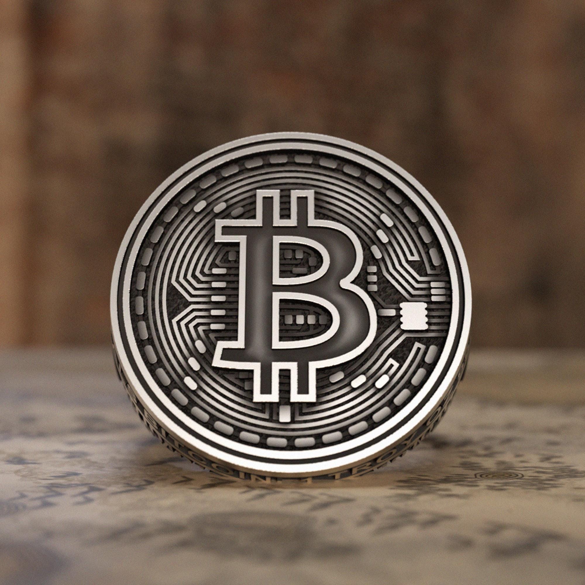 Gold Bitcoin Ring - Etsy