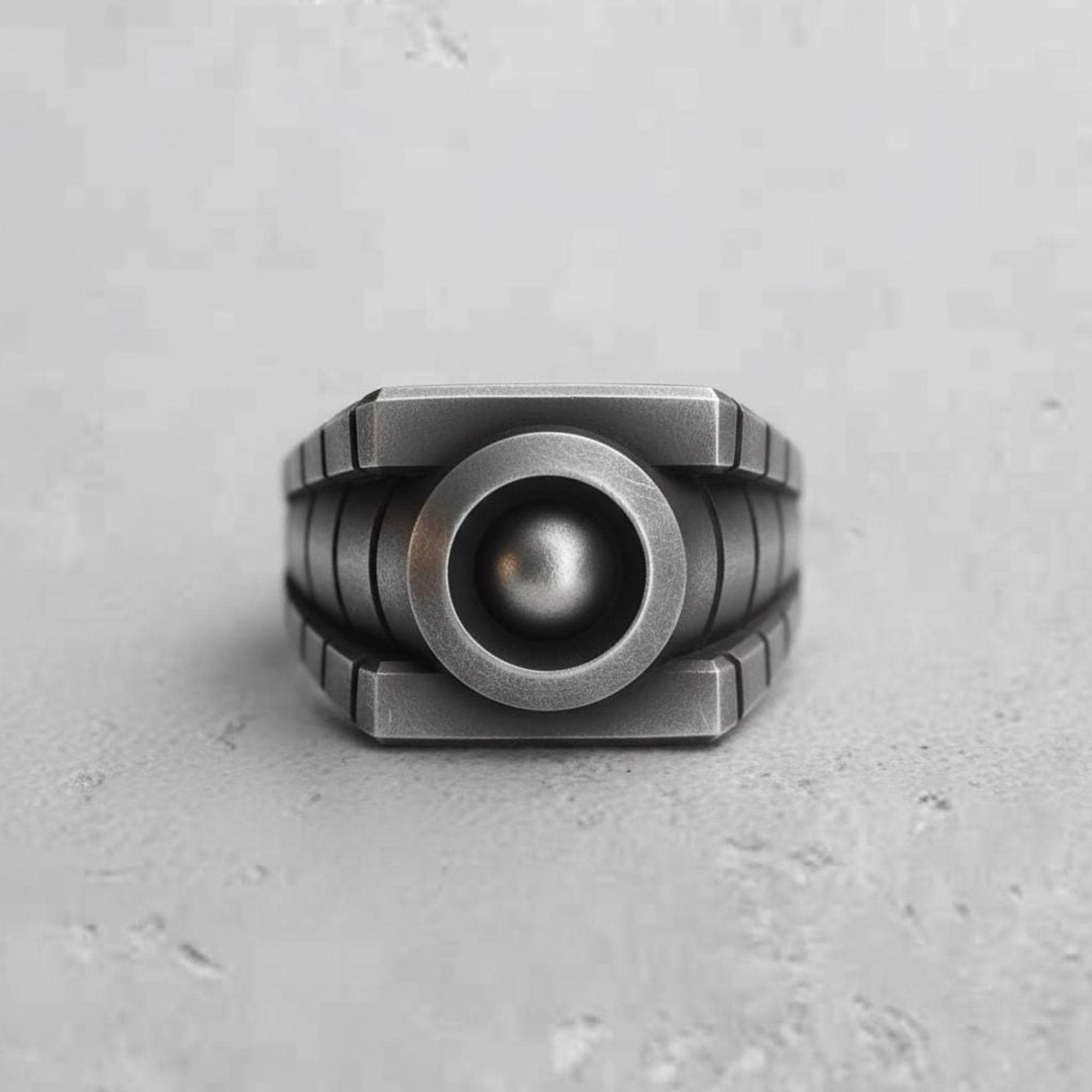 Green Lantern Inspired Ring - 925 Sterling Silver - Handcrafted