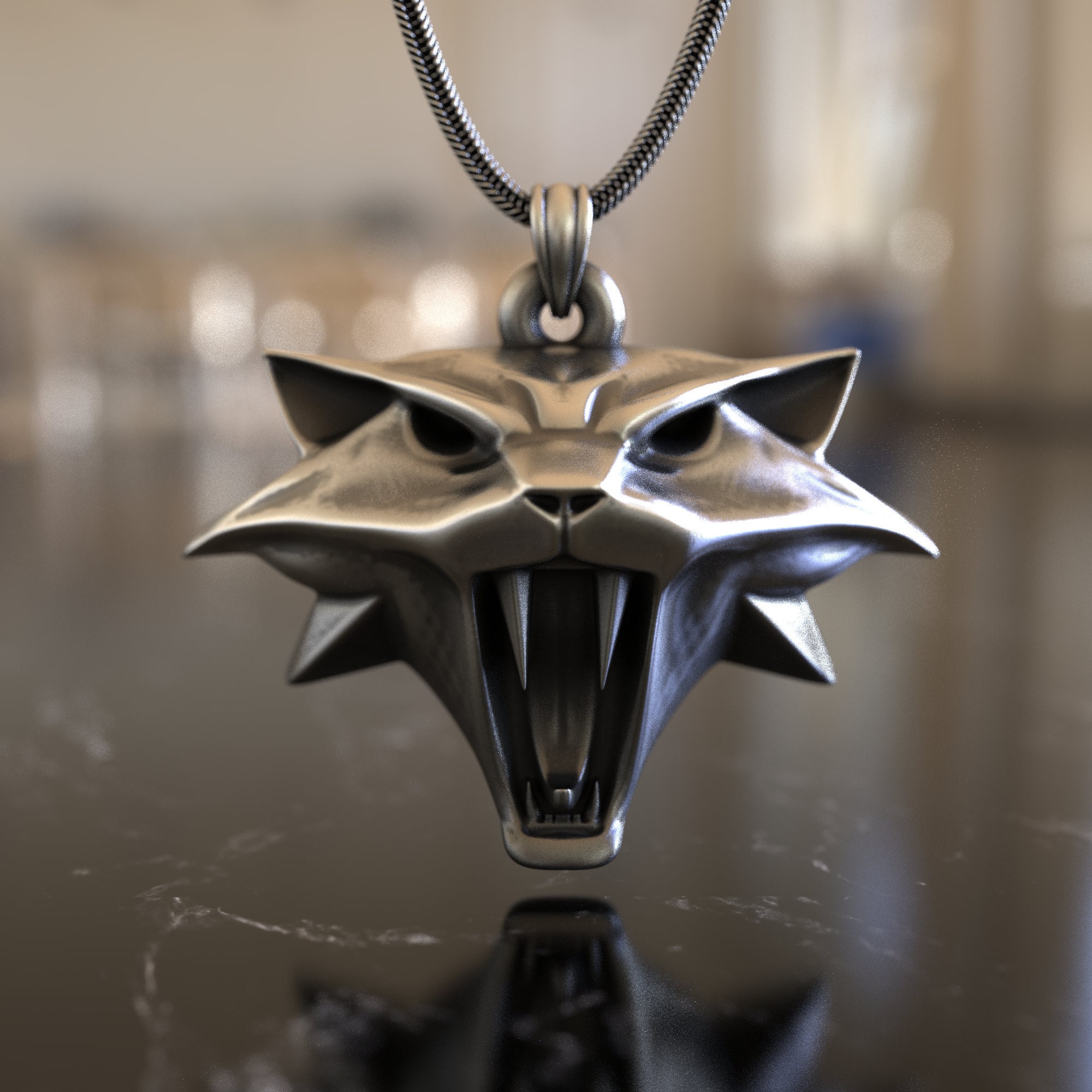 The witcher necklace silver discount