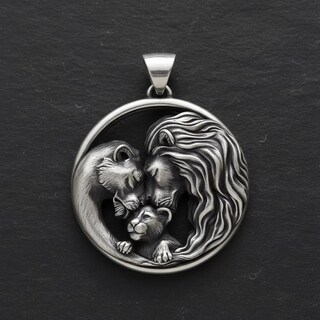 Ciondolo In Argento Sterling 925 Con Famiglia Felice - Antico, 11,2 Mm - Per Bracciali Europei E Gioielli Con Ciondoli