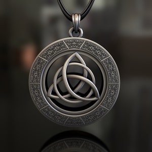 Viking Triquetra Pendant, 925 Sterling Silver, Handcrafted Norse-Inspired Jewelry, Unisex Symbol of Eternity & Unity, Unique Statement Piece