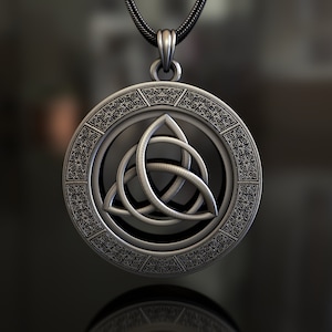 Viking Triquetra Pendant, 925 Sterling Silver, Handcrafted Norse-Inspired Jewelry, Unisex Symbol of Eternity & Unity, Unique Statement Piece