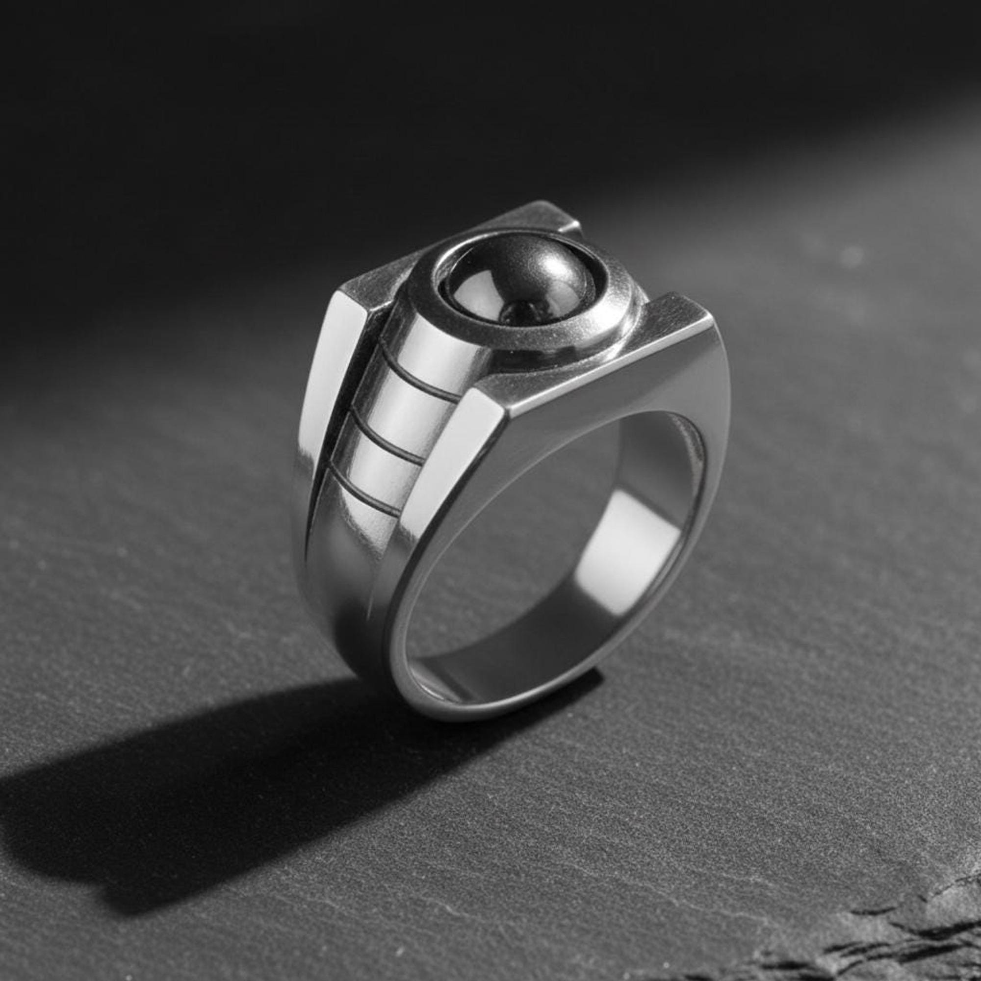 Green Lantern Inspired Ring - 925 Sterling Silver - Handcrafted