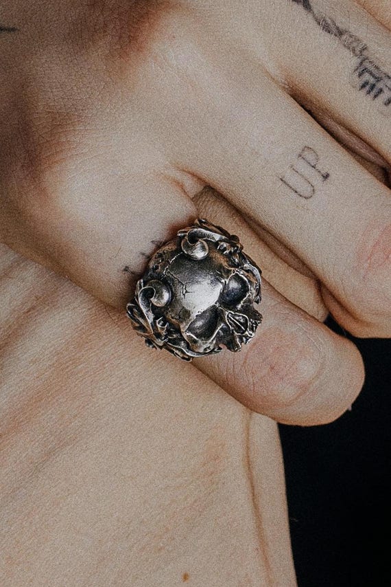 アットラスト スカルリング At last&coアットラスト スカルリング コンビの通販 by K1K1's shop