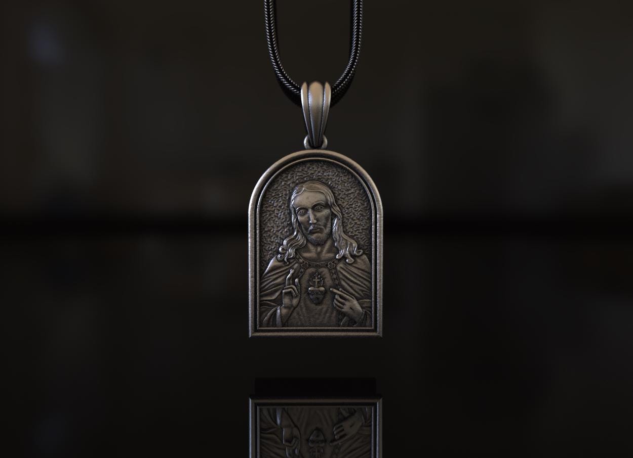Collier Croix En Argent Sterling Plaqué Or 24K - Pendentif Gravé Faith Hope Love, Pour Femme/homme