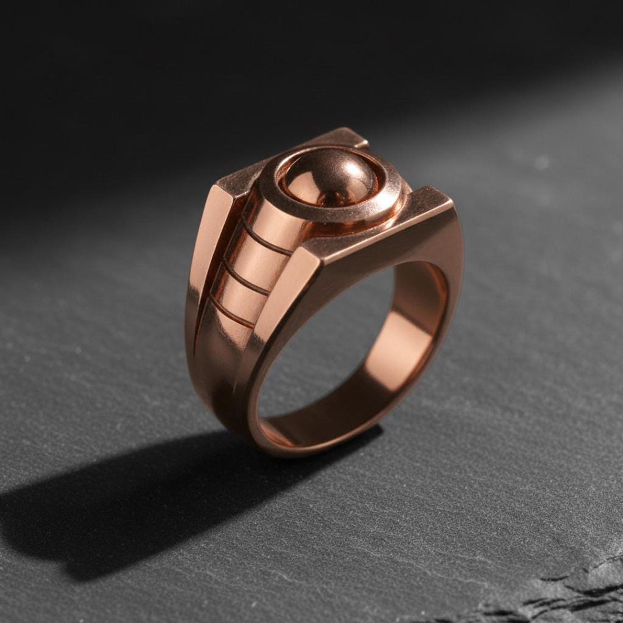 Green Lantern Inspired Ring - 925 Sterling Silver - Handcrafted