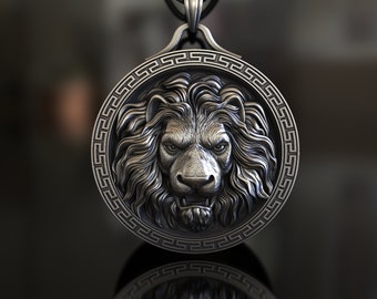 Majestic Lion Head Signet Ring - 925 Sterling Silver Power Symbol - Bold Animal Jewelry for Men and Women, Safari King Inspired