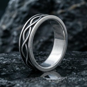 925 Sterling Silver Infinity Wedding Band - Handcrafted, Timeless Design, Unisex, Symbol of Eternal Love Perfect Wedding or Anniversary Gift