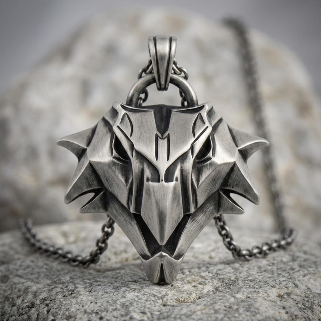 Witcher Griffin School Pendant 925 Sterling Silver Fantasy Gaming