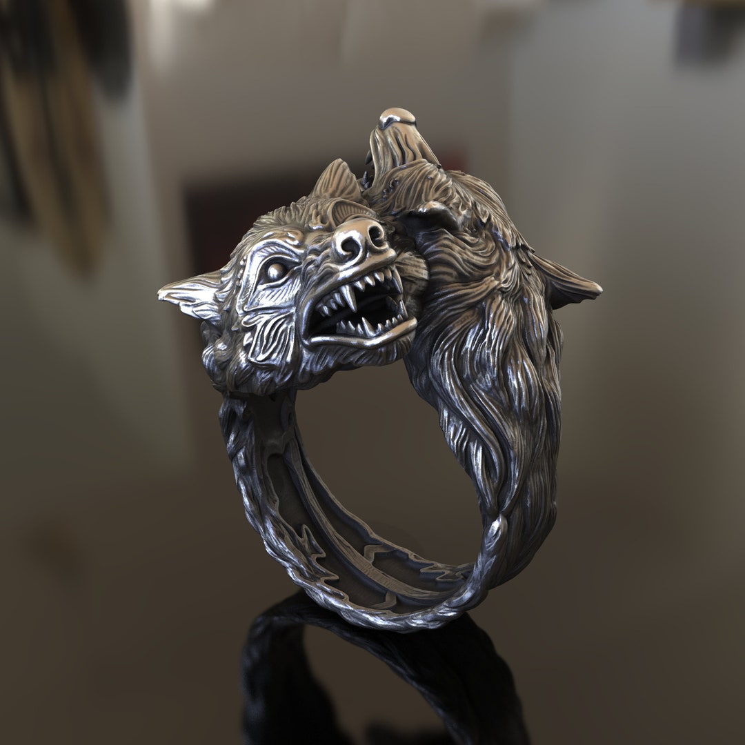 925 Sterling Silver Double Wolf Head Ring Handcrafted, Unisex, Symbol of Strength & Loyalty, Perfect Gift for Wildlife Nature Enthusiasts - Etsy 925 Sterling Silver Double Wolf Head Ring Handcrafted, Unisex, Symbol of Strength & Loyalty, Perfect Gift for Wildlife Nature Enthusiasts - Etsy