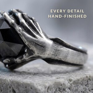 Ring of Telekinesis, Handcrafted 925 Sterling Silver Intricate Psychic Power Design Unisex Mystic Jewelry Perfect Gift for Sci-Fi Fantasy image 4