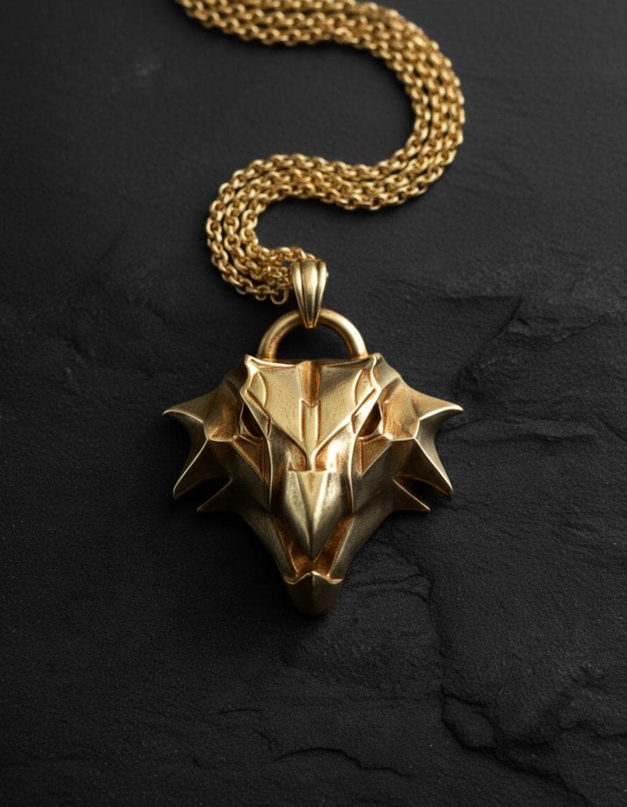 Witcher Griffin School Pendant 925 Sterling Silver Fantasy Gaming