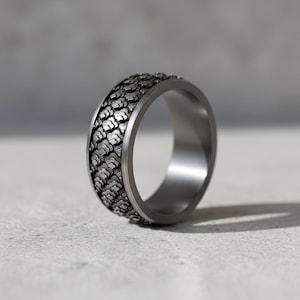 Japanisches Muster Ring - 925 Sterling Silber - Traditionelles Motiv - Handgefertigte Kunstfertigkeit - Elegantes Design - Kulturelles Erbe Limitierte Auflage