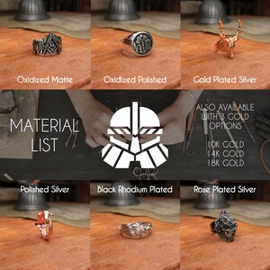 Templar Cross Shield Ring 925 Sterling Silver | Handcrafted Medieval ...