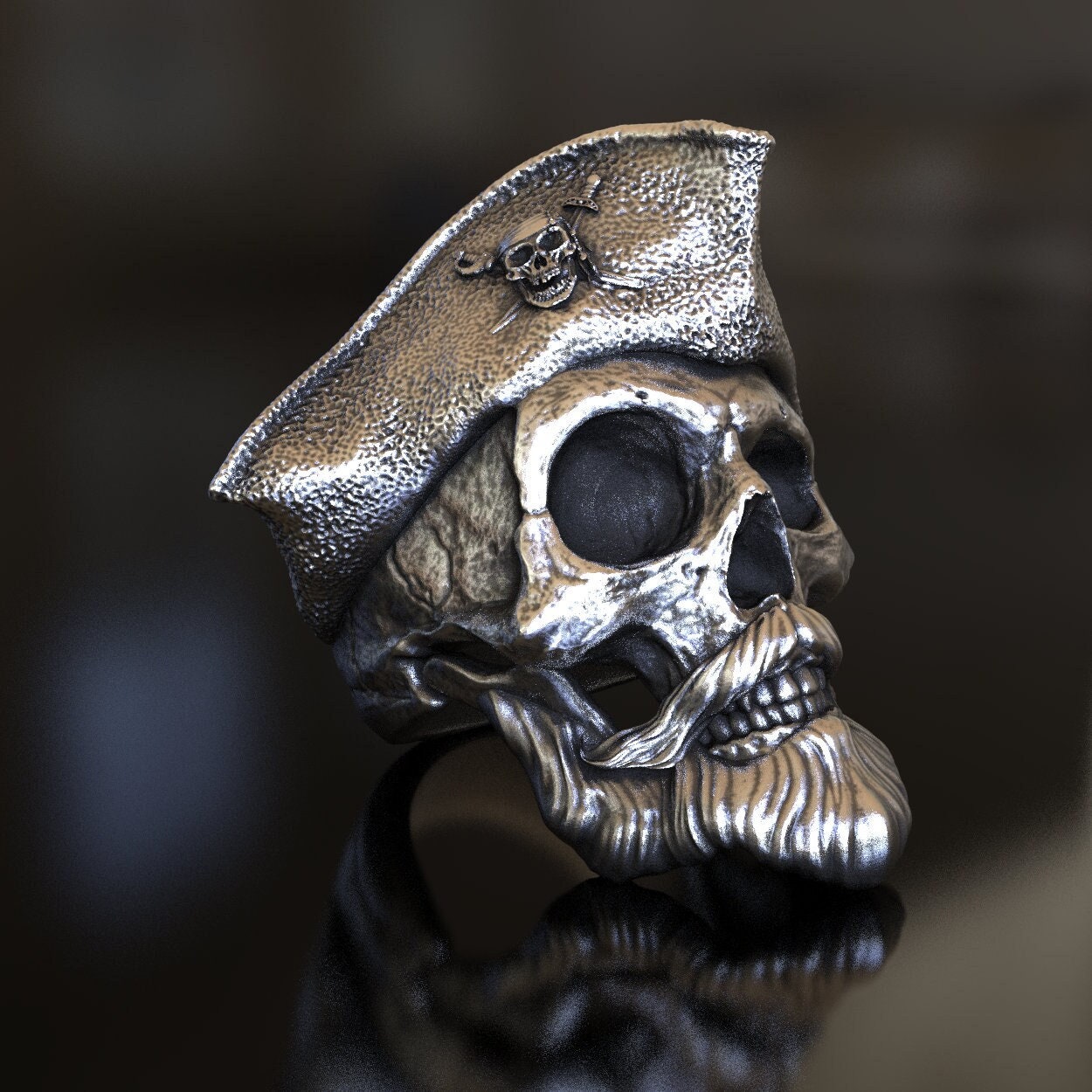 Pirate skull ring deals