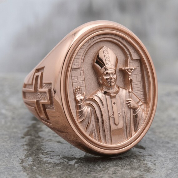 Pope Francis Ring, 925 Sterling Silver, Papa Franciscus I