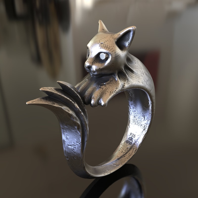 Cat Ring - Etsy