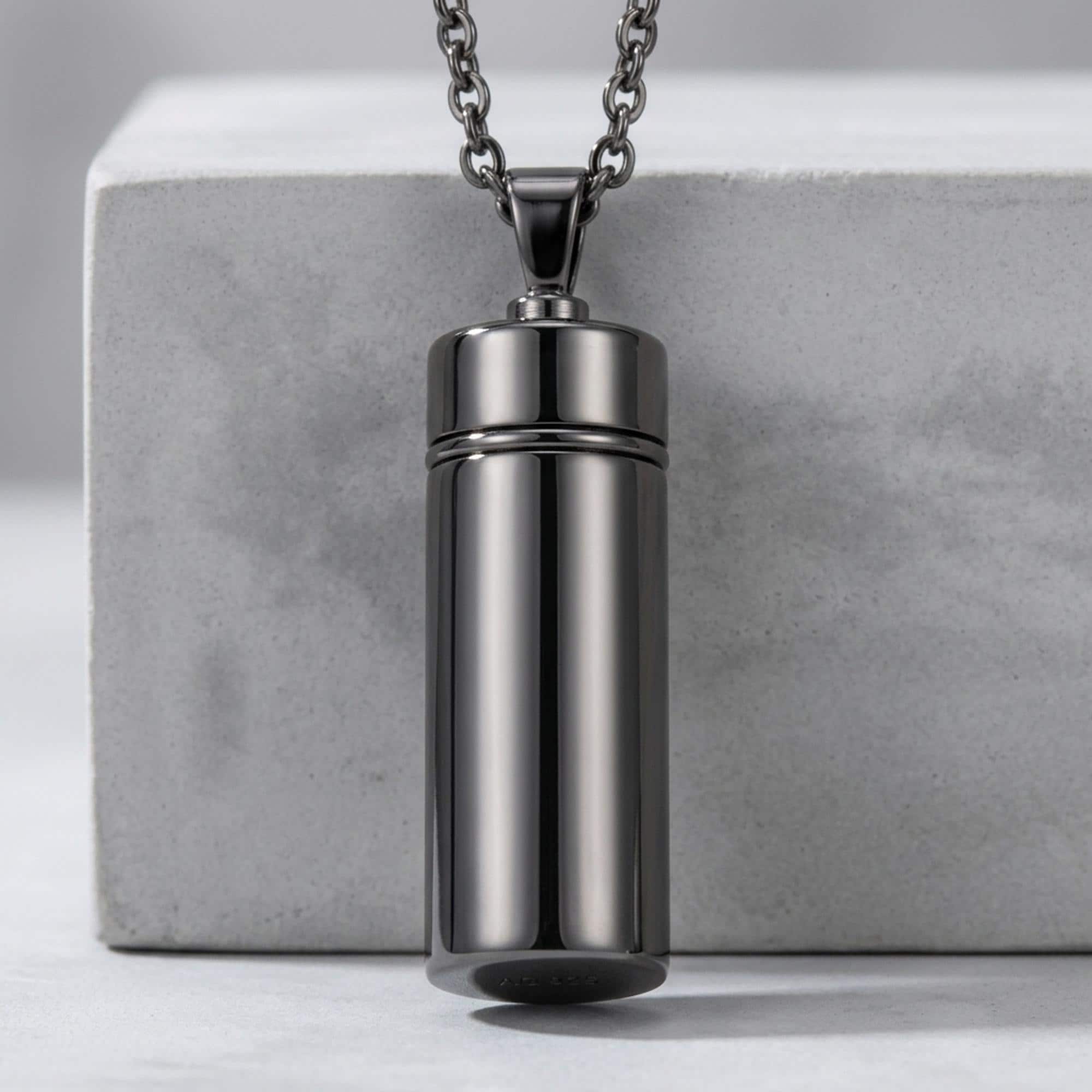 Functional Capsule Pendant 925 Sterling Silver 14K Gold Vermeil