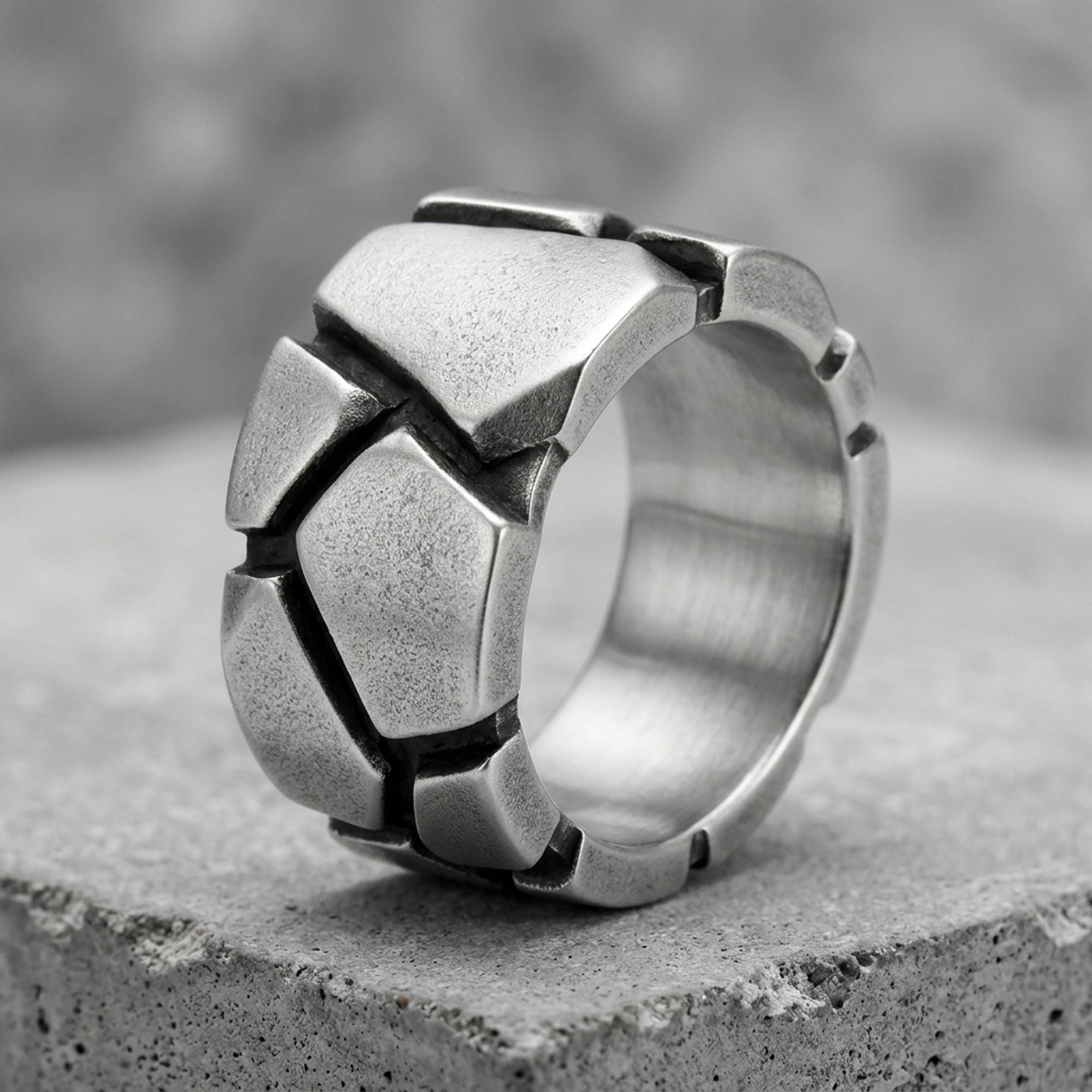 Cracked Men's Ring - Etsy