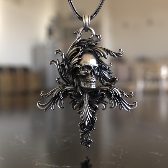 スカルデザイン ネックレス シルバー 楽天市場】ロックなスカル