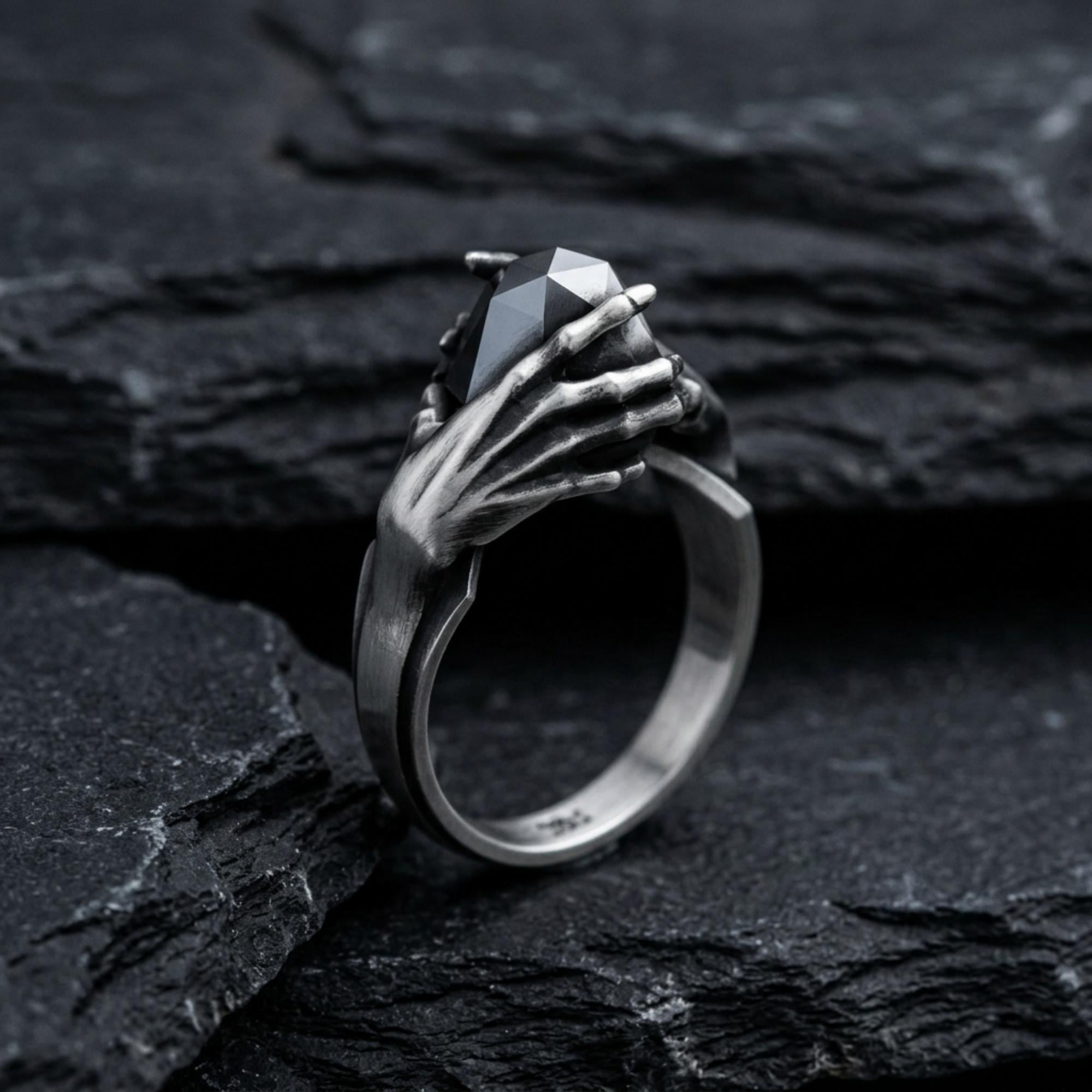 Ring of Telekinesis, Handcrafted 925 Sterling Silver Intricate