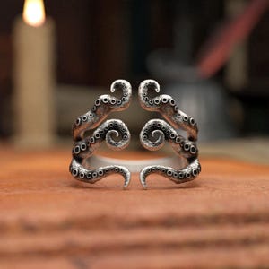 Sterling Silver Chunky Creature Ring - Etsy