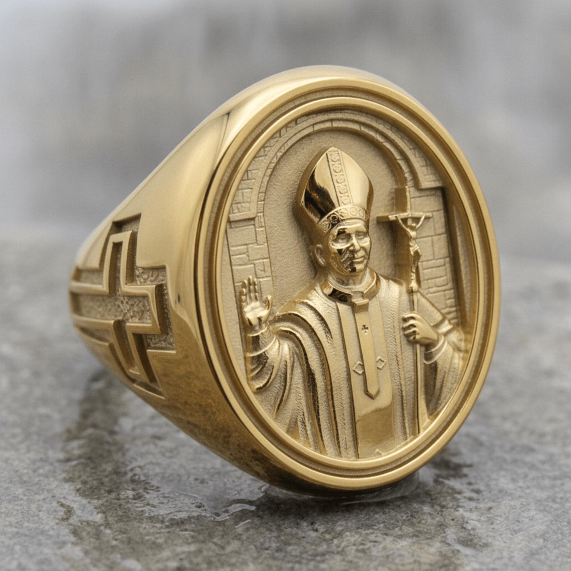 Pope Francis Ring, 925 Sterling Silver, Papa Franciscus I