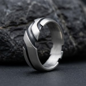Elegant 925 Sterling Silver Ring, Handcrafted Unisex Jewelry, Timeless Classic Design, Wedding Band