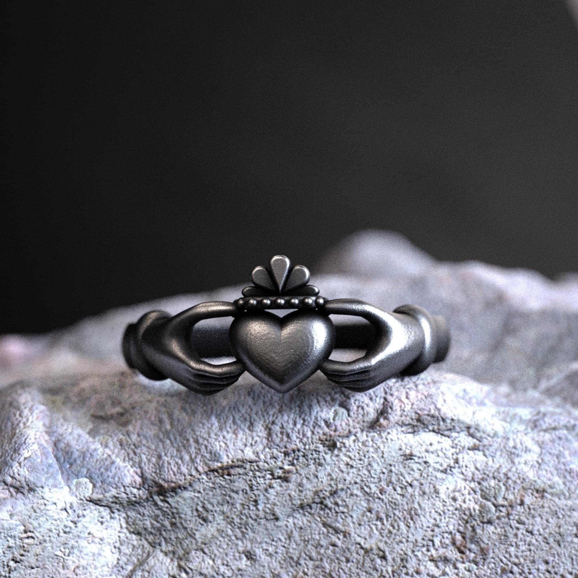 Sterling Silver Claddagh Ring, 925 Silver Irish Love Loyalty