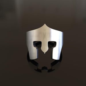 Mens Spartan Helmet Ring, 925 Sterling Silver Oxidized Warrior Ring, Ancient Greek Jewelry, Spartan Soldier Ring, Unique Gift, Silver Ring