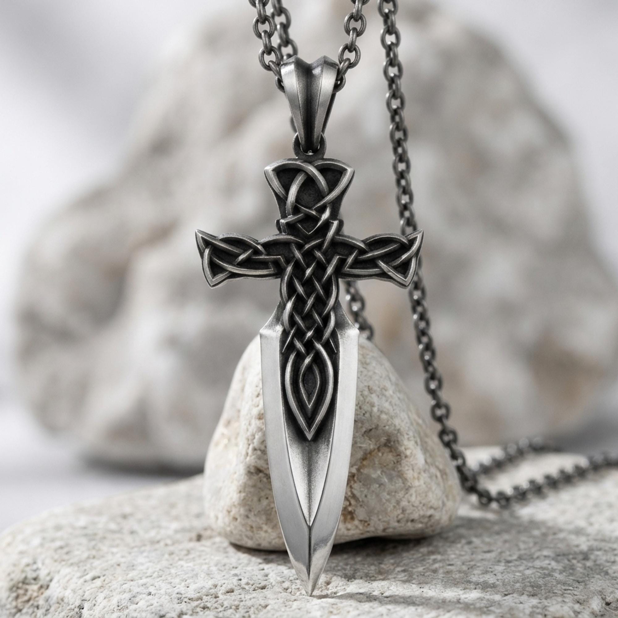 925 Sword Pendant - Etsy