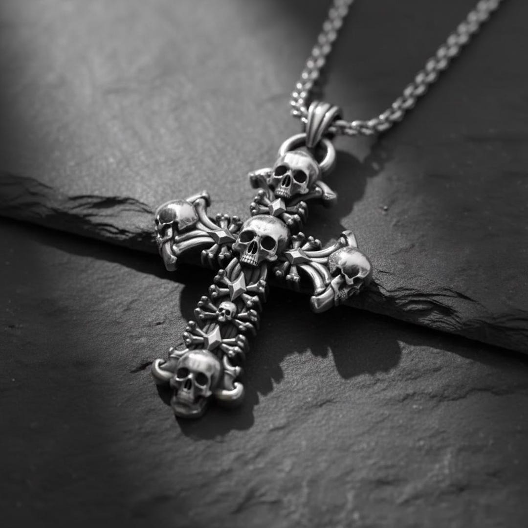 アクセサリー FUGA Rosario Cross Stone Necklace Scull アクセサリー FUGA Rosario Cross Stone Necklace Scull FUGA Rosario