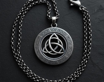 Viking Triquetra Pendant, 925 Sterling Silver, Handcrafted Norse-Inspired Jewelry, Unisex Symbol of Eternity & Unity, Unique Statement Piece