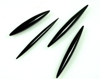 Real Natural Black Onyx Tusk, Tribal septum, handmade septum spike, Nose pincher Septum pincher jewelry Size 14g to 1/2 and custom available