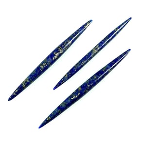 Real Natural Lapis lazuli Gemstone Tusk ,Tribal Septum Septum Spike,Size 14g  12g  8g  6g  4g 2g  0g 00g Size 1.6mm to 10mm Custom Available