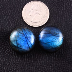 Labradorite, Labradorite naturale autentica, calibri fatti a mano a doppia svasatura, (coppia) Dimensioni: da 4 mm a 50 mm e disponibili su misura (venduti in coppia)