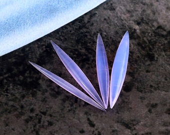 Lavender Opal Gemstone Tusk, Tribal Septum ,Spiked Smooth polish  Nose Pincher Size : 14g to 1/2 ( 1.60mm to 12mm )