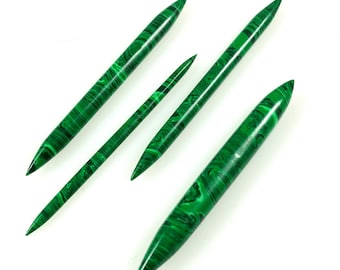 Green Malachite Gemstone Septum Spike, Tusk , Septum Pincher, Tribal Septum, Handmade Jewelry Size : 1.60mm to 10mm & Custom Size Available