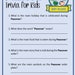 Passover Trivia Game, Printable Passover Trivia Game, Passover Activity ...