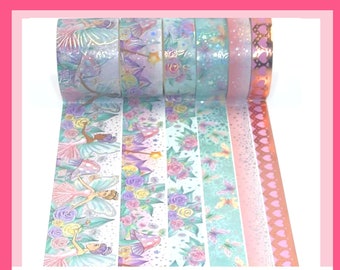 WASHI SAMPLES:  Fairy Fantasy & Cherry Blossom