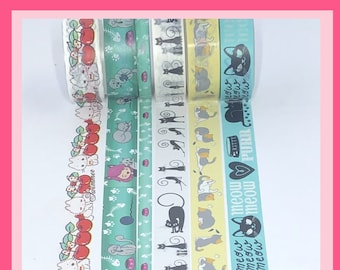 WASHI SAMPLES:  Cats